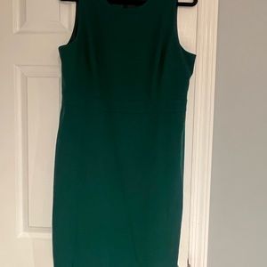 J Crew Emerald Green Sheath Dress Size 14